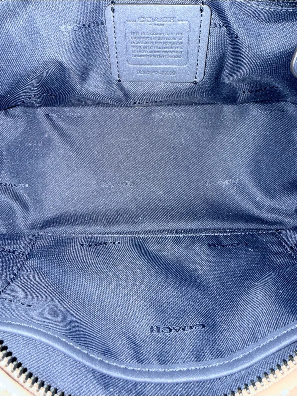 Coach pebbled leather